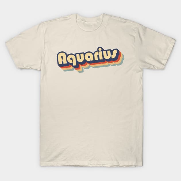 Aquarius Retro '70s T-Shirt by kamagib@yahoo.com